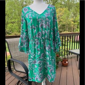 A New Day Green Floral Dress